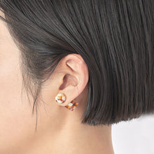 画像をギャラリービューアに読み込む, Reversible Pierced リバーシブルピアス(L37 white lame)