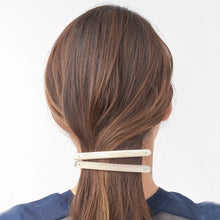 画像をギャラリービューアに読み込む, Barrette バレッタ(A86 marble gold white)