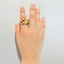 画像をギャラリービューアに読み込む, Dirocca Ring<スクエア>S1 (184 multi brown)