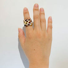 画像をギャラリービューアに読み込む, Dirocca Ring<スクエア>S2(184 multi brown)