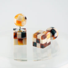 画像をギャラリービューアに読み込む, Reversible Pierced リバーシブルピアス(184 multi brown)