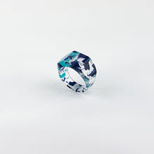 画像をギャラリービューアに読み込む, Dirocca Ring<スクエア>S1 (C08 flower blue)