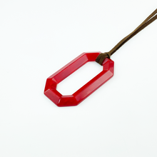 画像をギャラリービューアに読み込む, Pendant Glass Holder ペンダント グラスホルダー <スクエア>(J87 red)