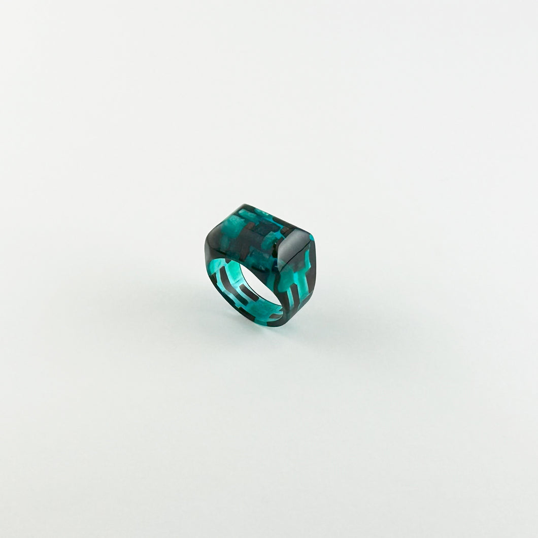 Dirocca Ring＜スクエア＞S2（CK3 marine blue）
