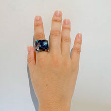 画像をギャラリービューアに読み込む, Dirocca Ring＜スクエア＞S2（C08 flower blue）
