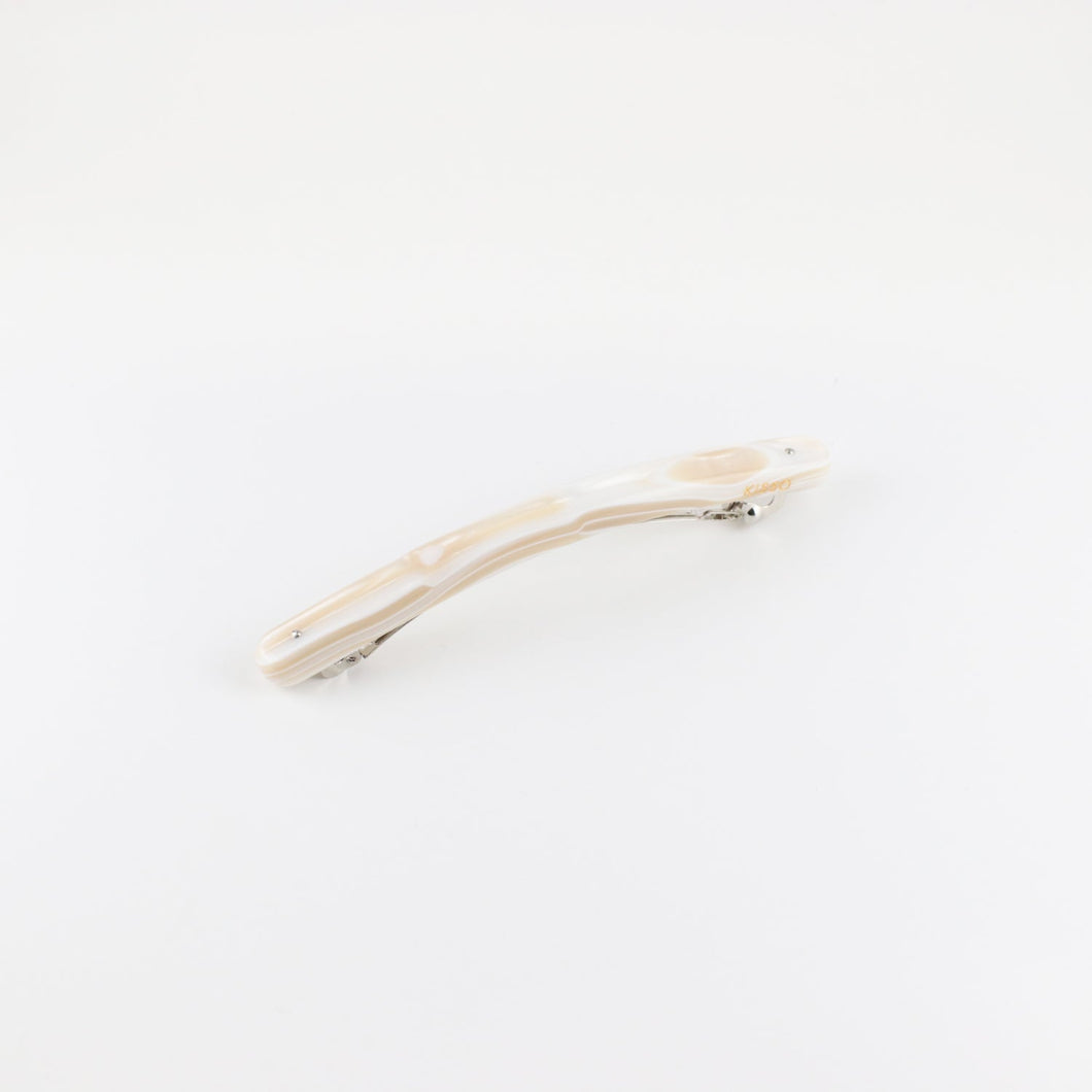 Barrette バレッタ（A86 marble gold white）
