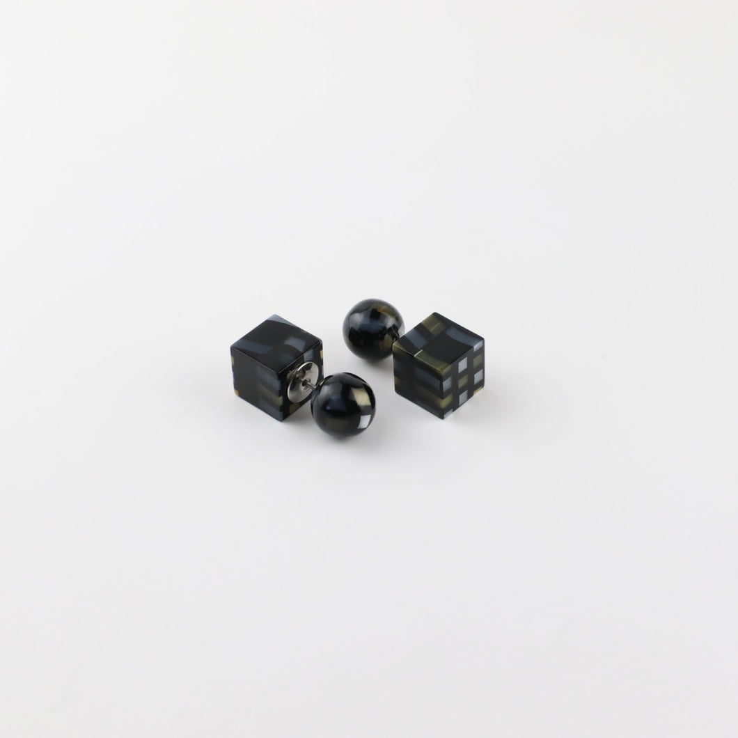 Reversible Pierced リバーシブルピアス（370 black raden）