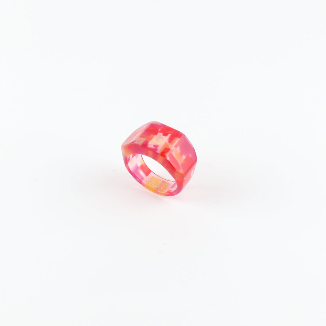Dirocca Ring＜スクエア＞S1 （CY9 clear pink）