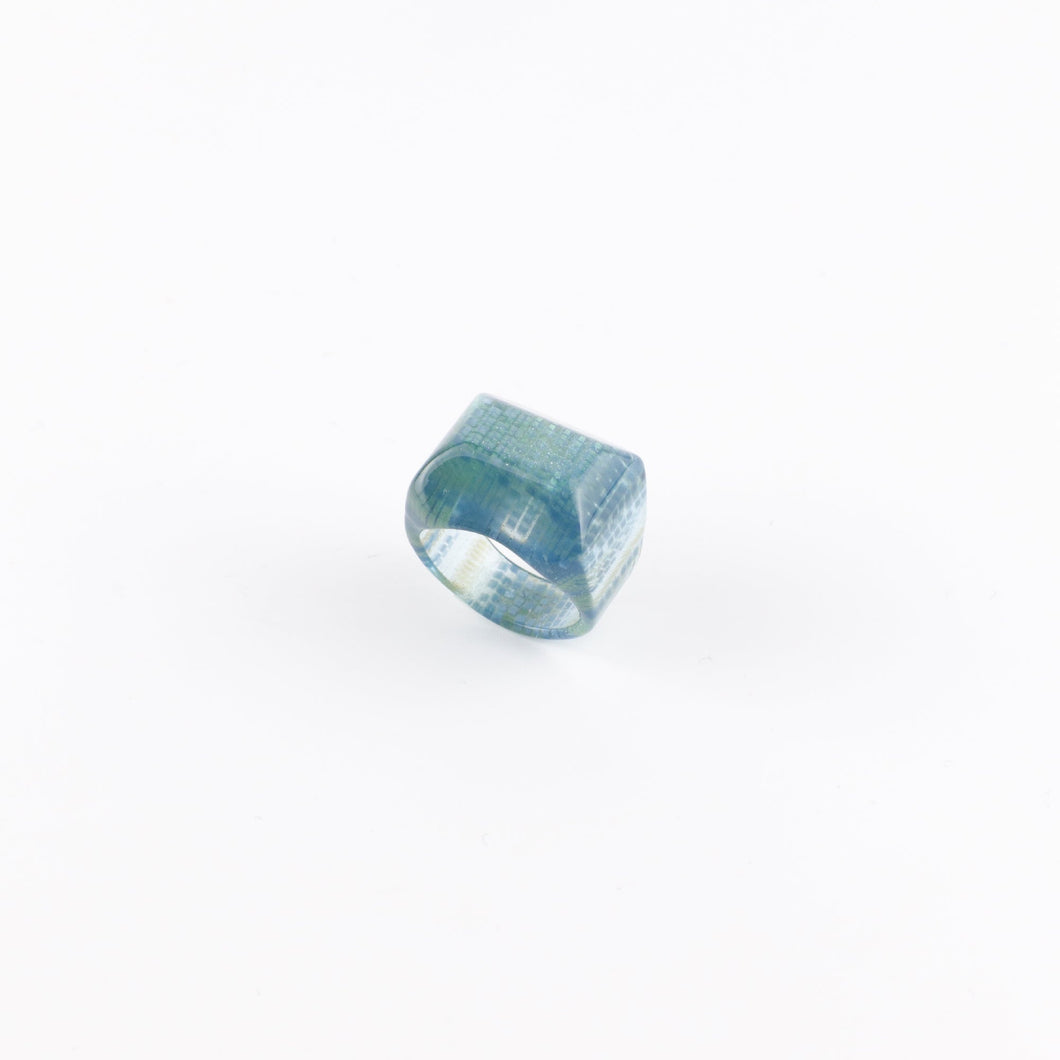 Dirocca Ring＜スクエア＞S2（L34 blue lame）