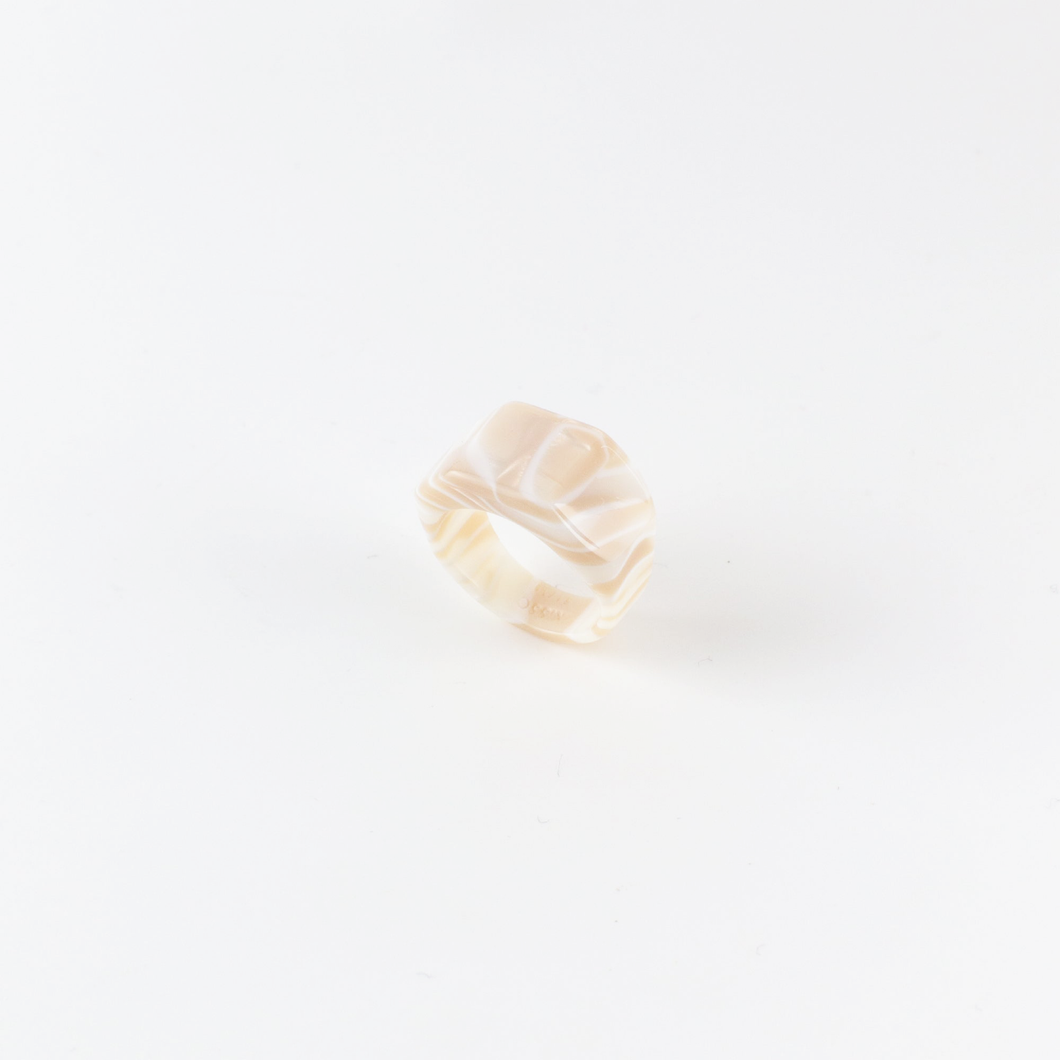 Dirocca Ring＜スクエア＞S1 （A86 marble gold white）